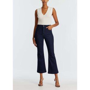 NWOT Veronica Beard Carson Ankle Flare High Rise Jeans in Indigo